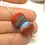Thumbnail: Purple etched pair glass bead