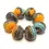 Thumbnail: Artisan matte donut beads for jewelry