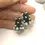 Thumbnail: Black pair cone beads with raised dots
