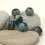 Thumbnail: Black etched rondelle beads
