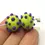 Thumbnail: Green pair beads with raised dots