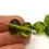 Thumbnail: Olive nuggets glass beads 12mm