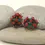 Thumbnail: Teal Green pair beads with raised dots