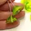 Thumbnail: Green cap beads, Glossy and Etched cone