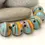 Thumbnail: Artisan matte donut beads for jewelry
