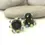 Thumbnail: Black pair cone beads with raised dots