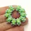 Thumbnail: Green spacer beads 10mm with raised dots