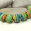 Thumbnail: Artisan matte donut beads for jewelry