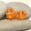 Thumbnail: Pink-Orange pair beads with raised dots 14mm