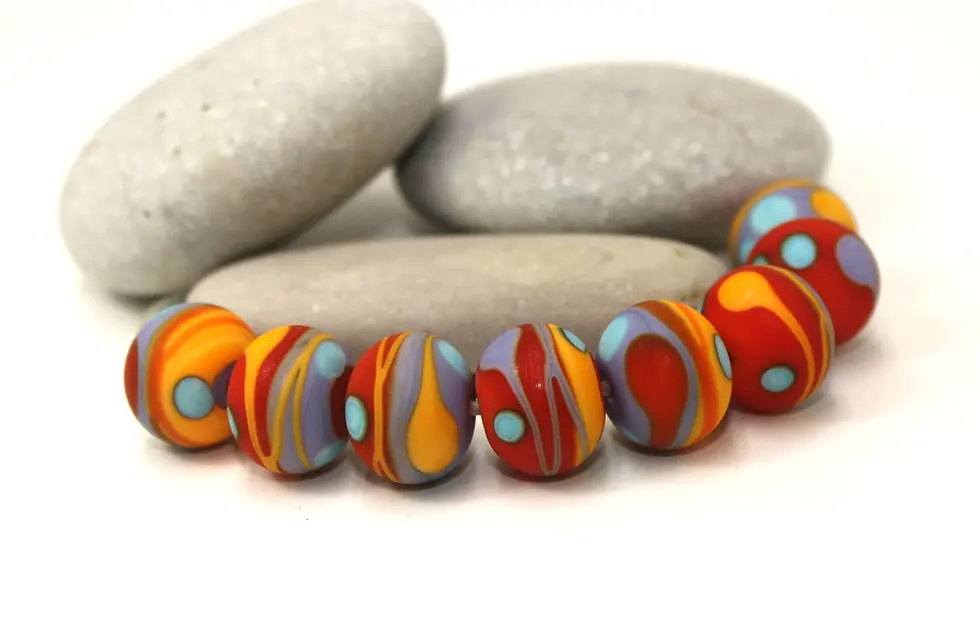 Artisan glass beads