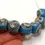 Thumbnail: Turquoise glass cube beads 10mm