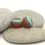 Thumbnail: Pumpkin etched pair glass bead