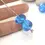 Thumbnail: Light Blue Turquoise nuggets beads 12mm