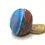 Thumbnail: Turquoise etched glass bead 20mm, 1pc