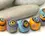 Thumbnail: Artisan donut beads for jewelr with polka