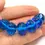 Thumbnail: Turquoise glass nuggets beads 12mm