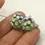 Thumbnail: Green pair beads with raised dots