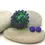 Thumbnail: Emerald hollow glass bead with raised dots 20(22)mm