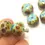 Thumbnail: Blue Turquoise rondelle beads 12mm