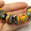 Thumbnail: Artisan matte donut beads for jewelry