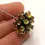 Thumbnail: Black bead with raised dots 15mm, 1pc