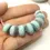 Thumbnail: Rondelle beads 14mm with lava textured
