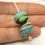 Thumbnail: Violet etched pair glass bead 14mm