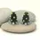 Thumbnail: Black pair cone beads with raised dots