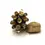 Thumbnail: Black bead with raised dots 15mm, 1pc