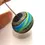 Thumbnail: Violet etched glass bead 20mm, 1pc