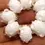 Thumbnail: White rondelle beads 12mm with raised dots