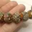 Thumbnail: Yellow Mustard rondelle glass beads 12mm with lava textured