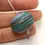 Thumbnail: Blue etched glass bead 20mm, 1pc