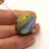 Thumbnail: Lavender etched glass bead 20mm, 1pc