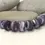 Thumbnail: Violet etched rondelle beads 12mm