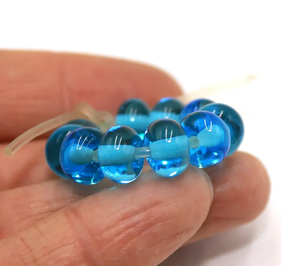 Light Turquoise spacer beads