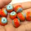 Thumbnail: Artisan glass beads 14(15)mm