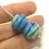 Thumbnail: Turquoise pair glass bead