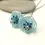 Thumbnail: Turquoise pair bead poppy 20mm