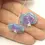 Thumbnail: Wisteria pair beads with ruffle