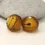 Thumbnail: Brown etched pair glass bead