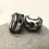 Thumbnail: White pair glass bead 14mm