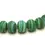 Thumbnail: Green etched rondelle beads 12mm