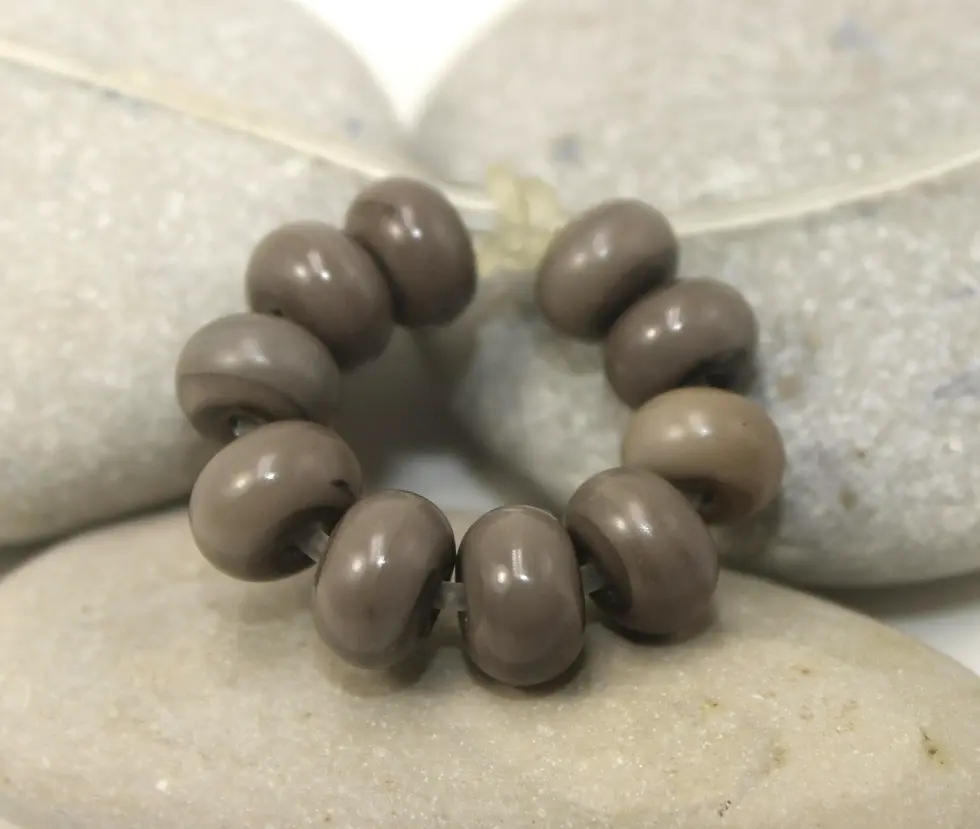 Dark Grey spacer beads