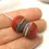 Thumbnail: Purple etched pair glass bead