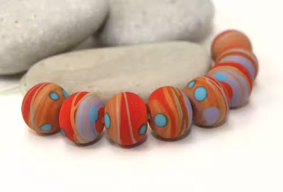 Etched glass beads