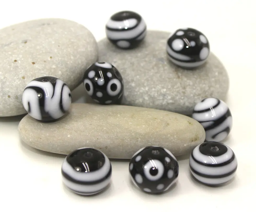Artisan glass beads 14(15)mm