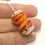 Thumbnail: Orange pair glass bead