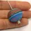 Thumbnail: Turquoise etched glass bead 20mm, 1pc