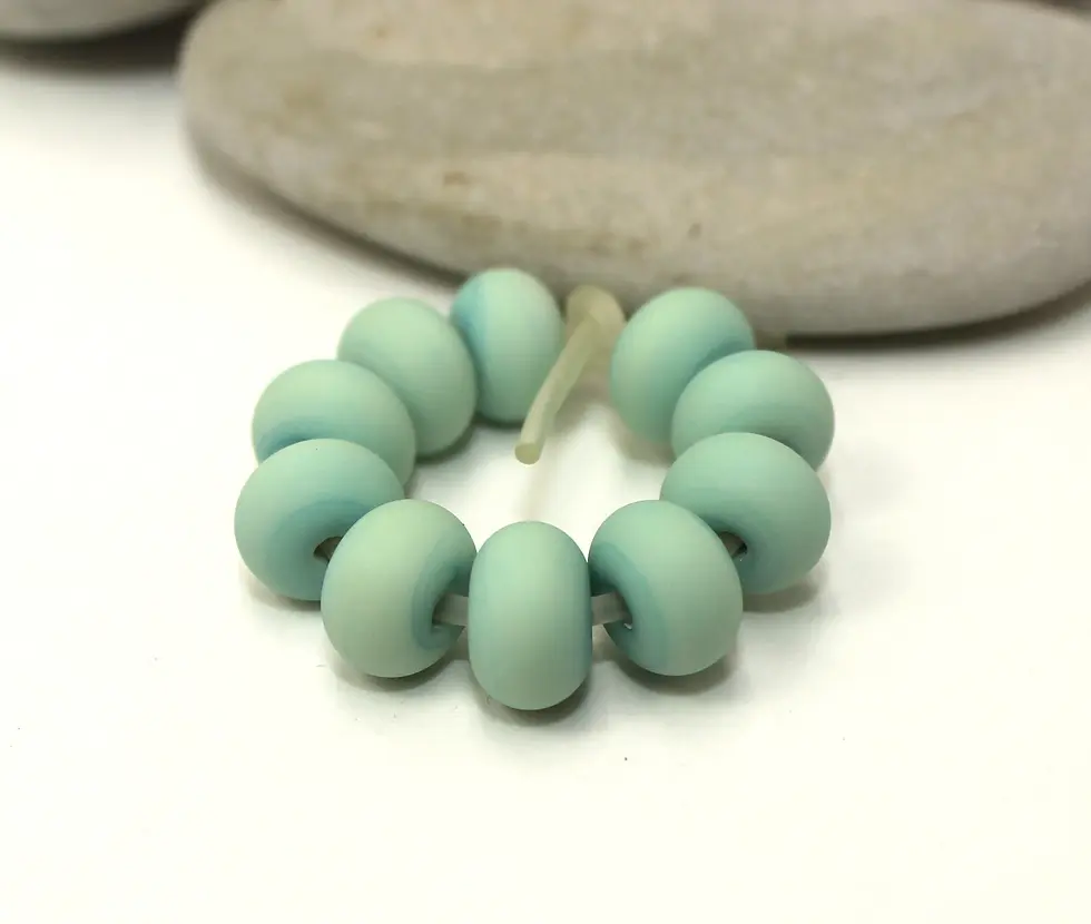 Mint-green etched spacer